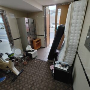 鹿児島市錦江町のマンションで不用品回収を行い、搬出・集積した家具や家電類
