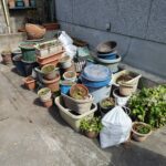 【鹿児島市南郡元町】大量の植木鉢・プランター・土の不用品回収！軽トラハーフパックでスッキリお片付け