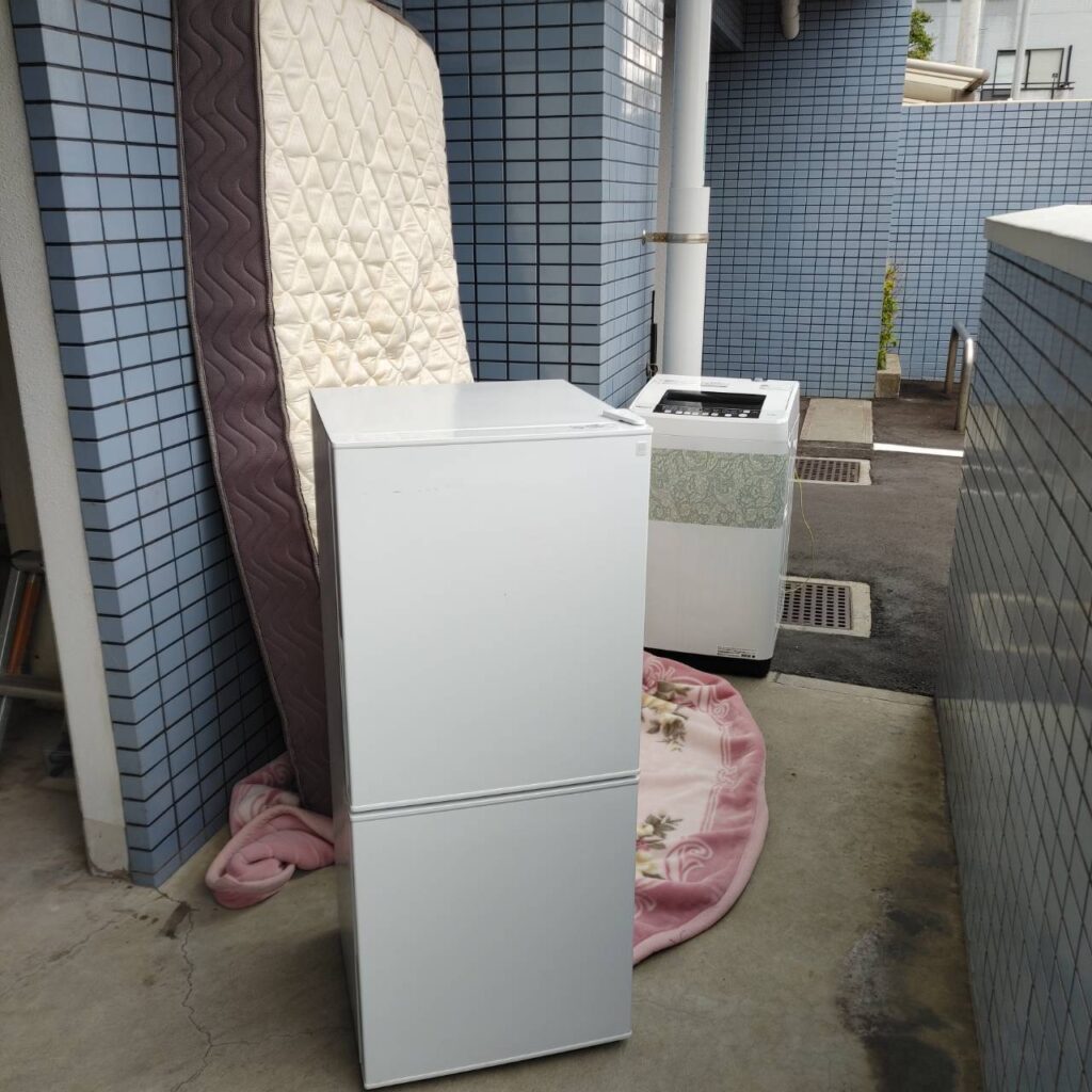 【鹿児島市上本町】20代女性からのご依頼！不用品回収（冷蔵庫・洗濯機・マットレス）