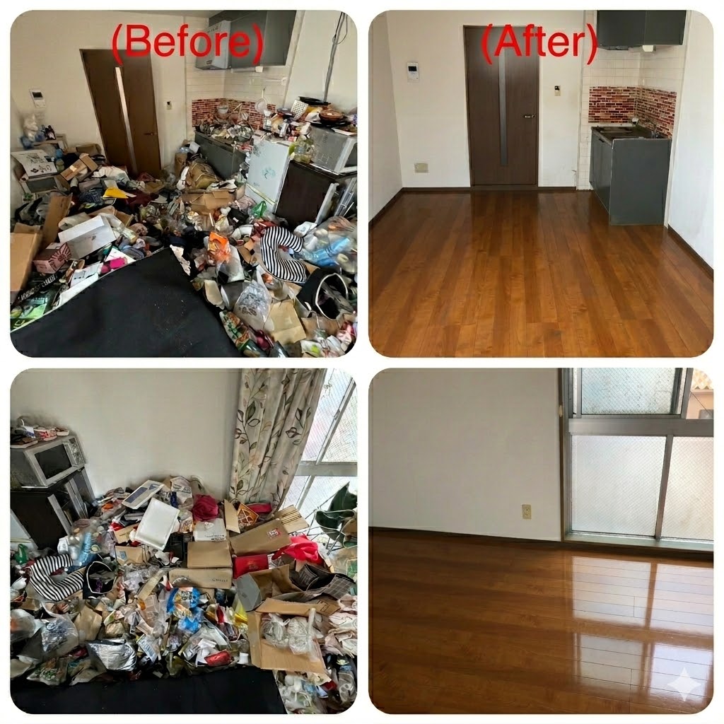ゴミ屋敷・物置の片付け作業実績