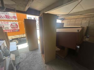 鹿児島市草牟田で一人暮らしを機に生前整理を行った現場（搬出前の様子）