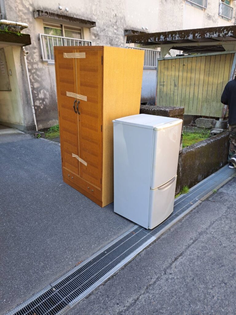 1日2件で回収した家電・家具の例（武岡の現場より）