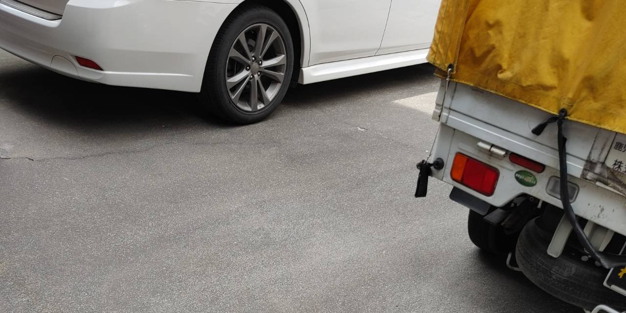 鹿児島市のマッサージチェア処分 現場の作業車両(軽トラック)