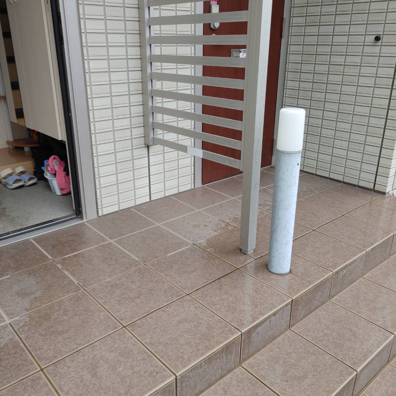 鹿児島市吉野のマンション不用品回収 搬出後の玄関前