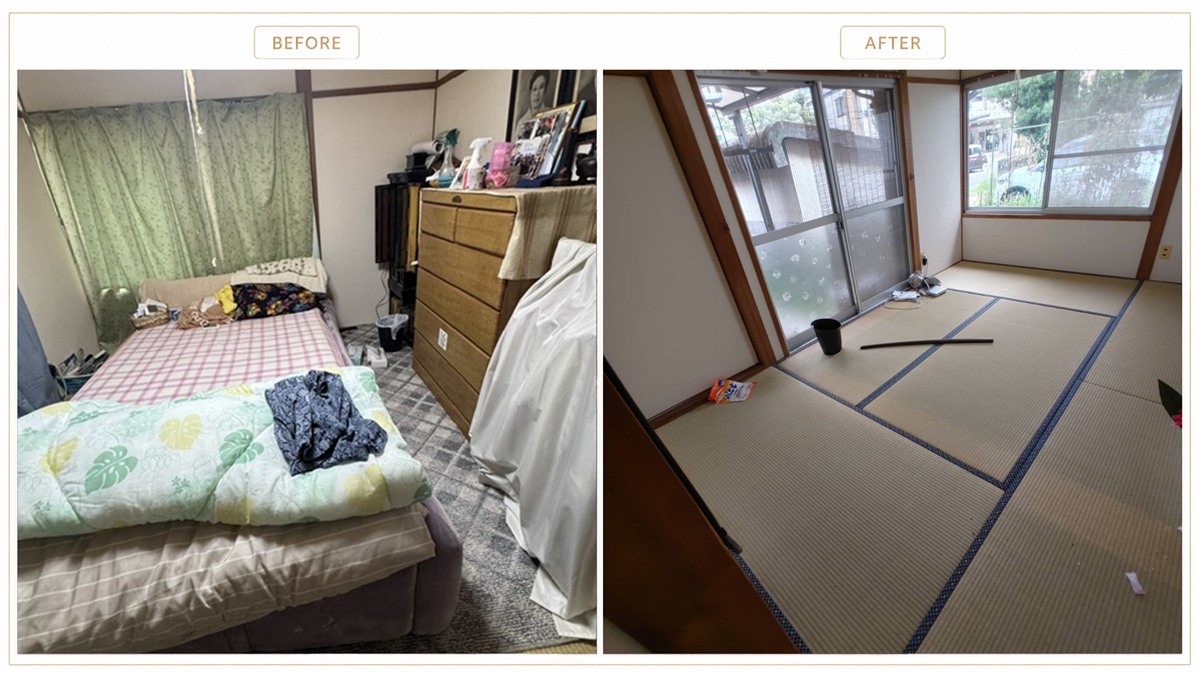 和室寝室のビフォーアフター